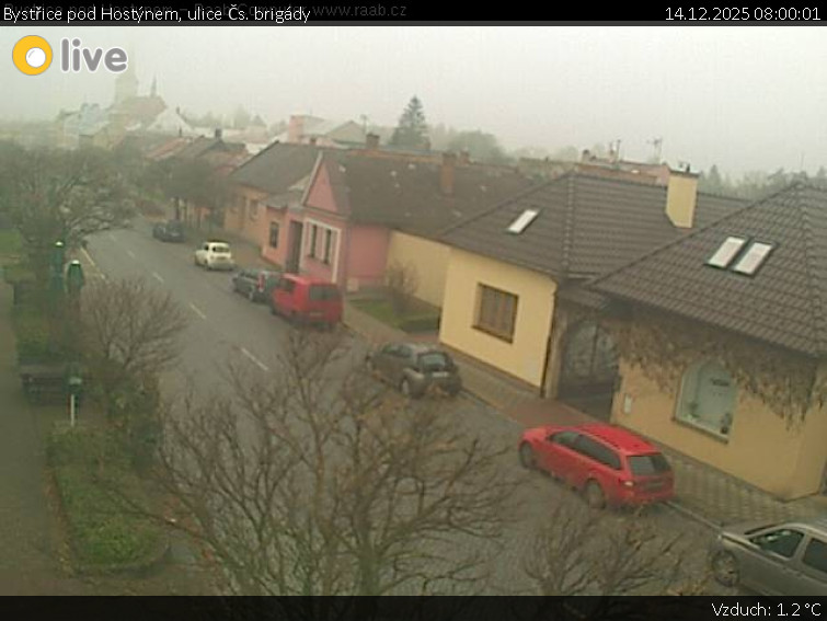 Město Bystřice pod Hostýnem - Bystřice pod Hostýnem, ulice Čs. brigády - 14.12.2025 v 08:00