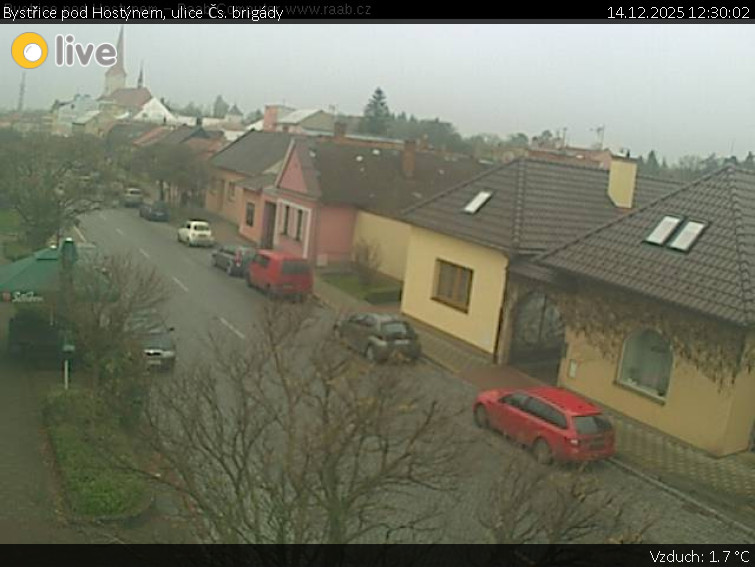 Město Bystřice pod Hostýnem - Bystřice pod Hostýnem, ulice Čs. brigády - 14.12.2025 v 12:30