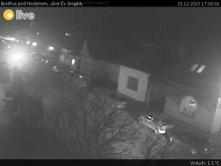 Město Bystřice pod Hostýnem - Bystřice pod Hostýnem, ulice Čs. brigády - 15.12.2025 v 17:30
