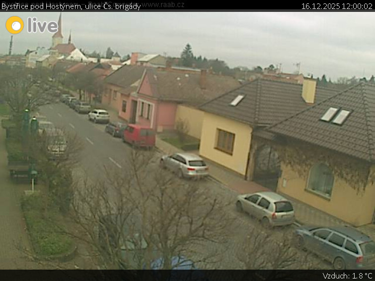 Město Bystřice pod Hostýnem - Bystřice pod Hostýnem, ulice Čs. brigády - 16.12.2025 v 12:00