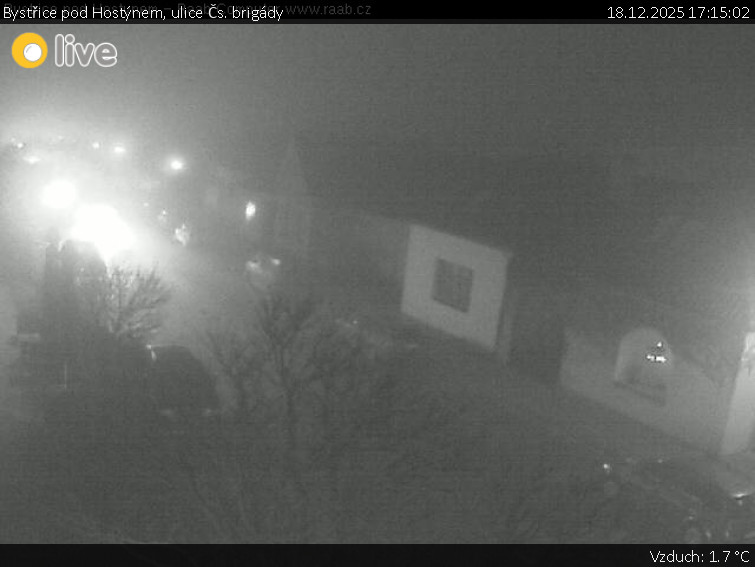 Město Bystřice pod Hostýnem - Bystřice pod Hostýnem, ulice Čs. brigády - 18.12.2025 v 17:15