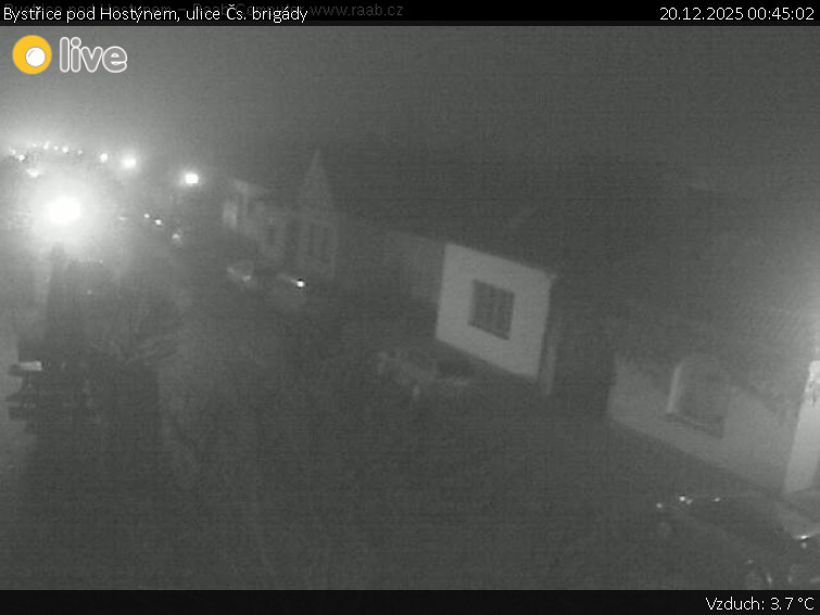 Město Bystřice pod Hostýnem - Bystřice pod Hostýnem, ulice Čs. brigády - 20.12.2025 v 00:45