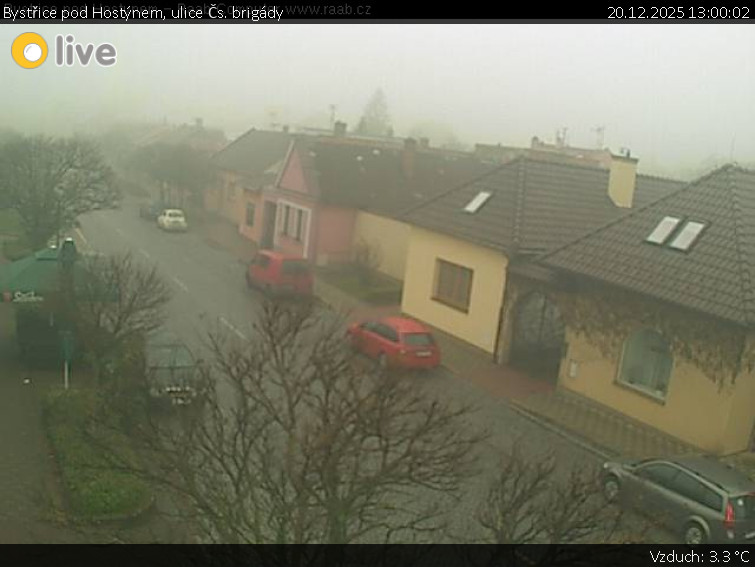 Město Bystřice pod Hostýnem - Bystřice pod Hostýnem, ulice Čs. brigády - 20.12.2025 v 13:00