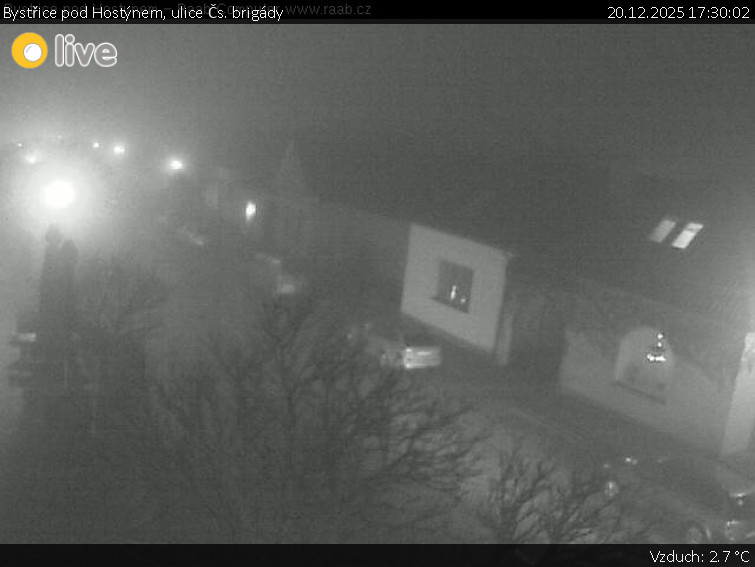 Město Bystřice pod Hostýnem - Bystřice pod Hostýnem, ulice Čs. brigády - 20.12.2025 v 17:30
