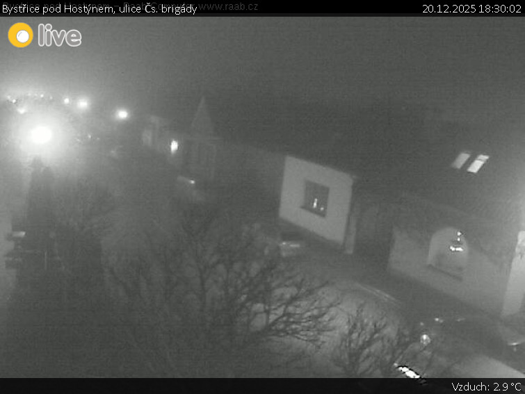 Město Bystřice pod Hostýnem - Bystřice pod Hostýnem, ulice Čs. brigády - 20.12.2025 v 18:30