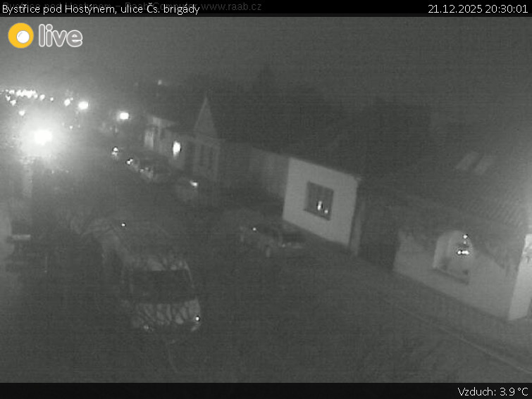 Město Bystřice pod Hostýnem - Bystřice pod Hostýnem, ulice Čs. brigády - 21.12.2025 v 20:30