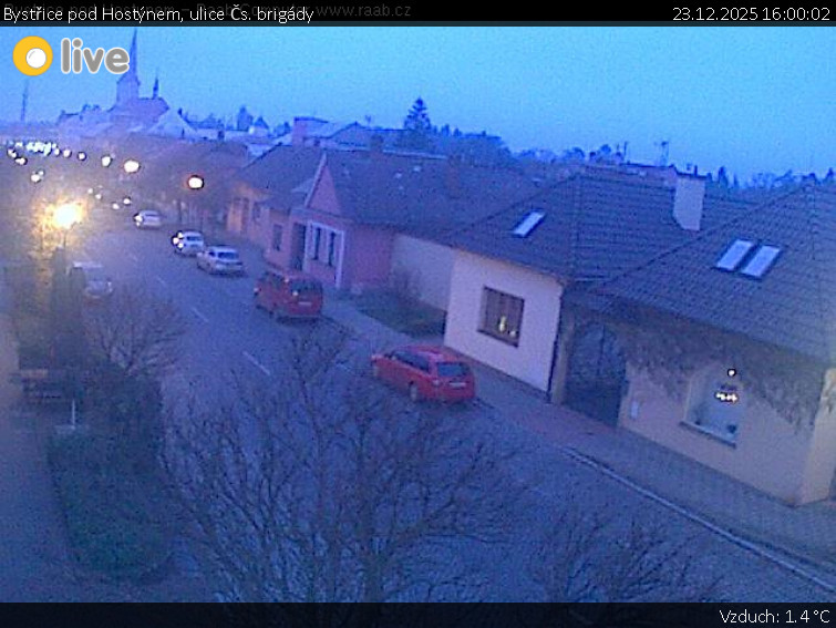 Město Bystřice pod Hostýnem - Bystřice pod Hostýnem, ulice Čs. brigády - 23.12.2025 v 16:00