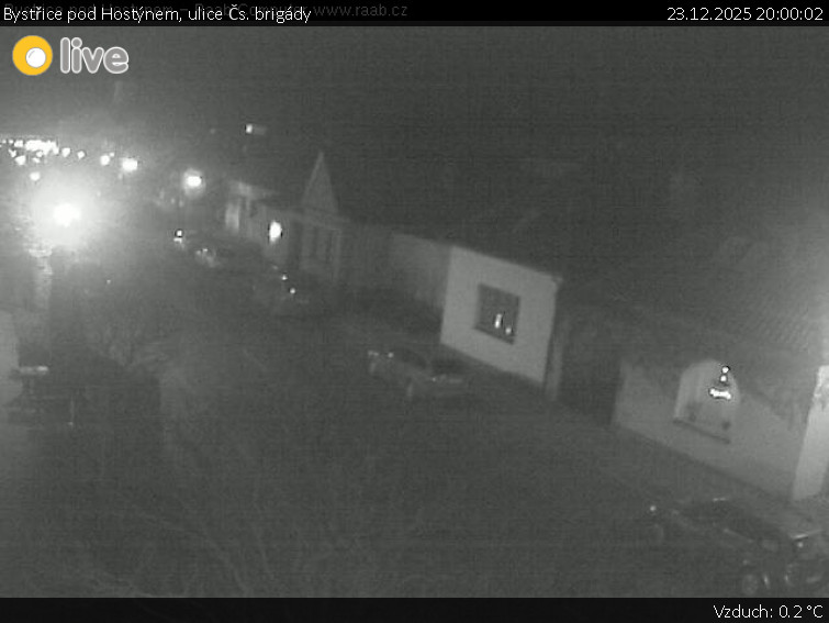 Město Bystřice pod Hostýnem - Bystřice pod Hostýnem, ulice Čs. brigády - 23.12.2025 v 20:00