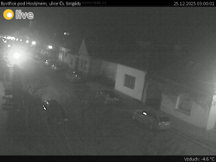 Město Bystřice pod Hostýnem - Bystřice pod Hostýnem, ulice Čs. brigády - 25.12.2025 v 03:00