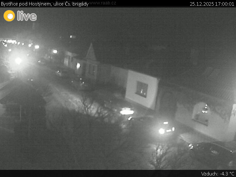 Město Bystřice pod Hostýnem - Bystřice pod Hostýnem, ulice Čs. brigády - 25.12.2025 v 17:00