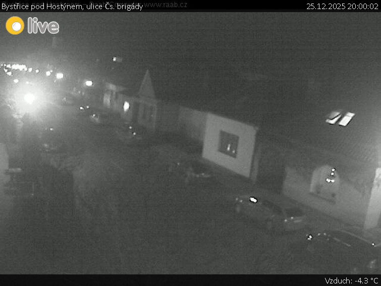 Město Bystřice pod Hostýnem - Bystřice pod Hostýnem, ulice Čs. brigády - 25.12.2025 v 20:00