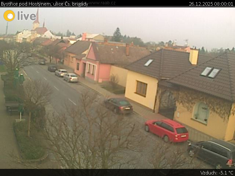 Město Bystřice pod Hostýnem - Bystřice pod Hostýnem, ulice Čs. brigády - 26.12.2025 v 08:00