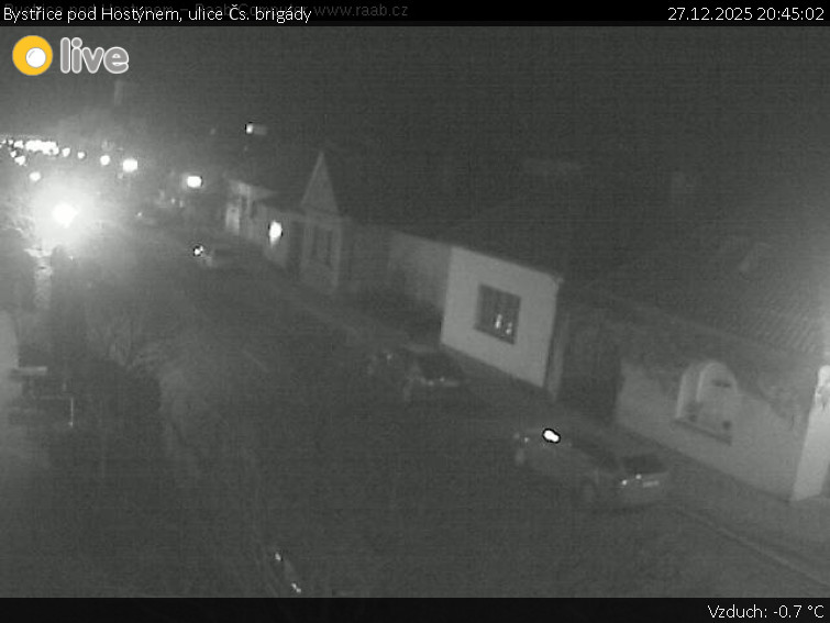 Město Bystřice pod Hostýnem - Bystřice pod Hostýnem, ulice Čs. brigády - 27.12.2025 v 20:45