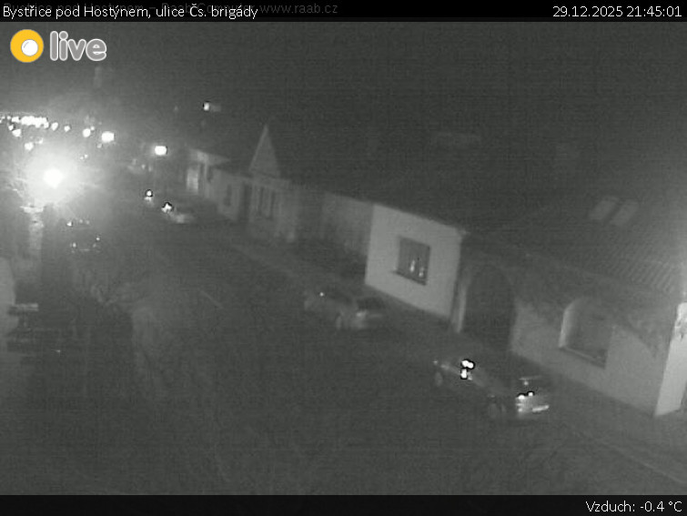Město Bystřice pod Hostýnem - Bystřice pod Hostýnem, ulice Čs. brigády - 29.12.2025 v 21:45
