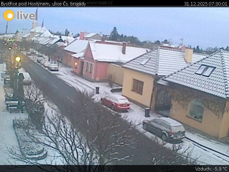 Město Bystřice pod Hostýnem - Bystřice pod Hostýnem, ulice Čs. brigády - 31.12.2025 v 07:30