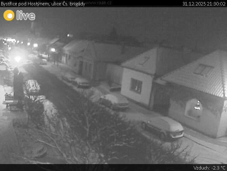Město Bystřice pod Hostýnem - Bystřice pod Hostýnem, ulice Čs. brigády - 31.12.2025 v 21:30