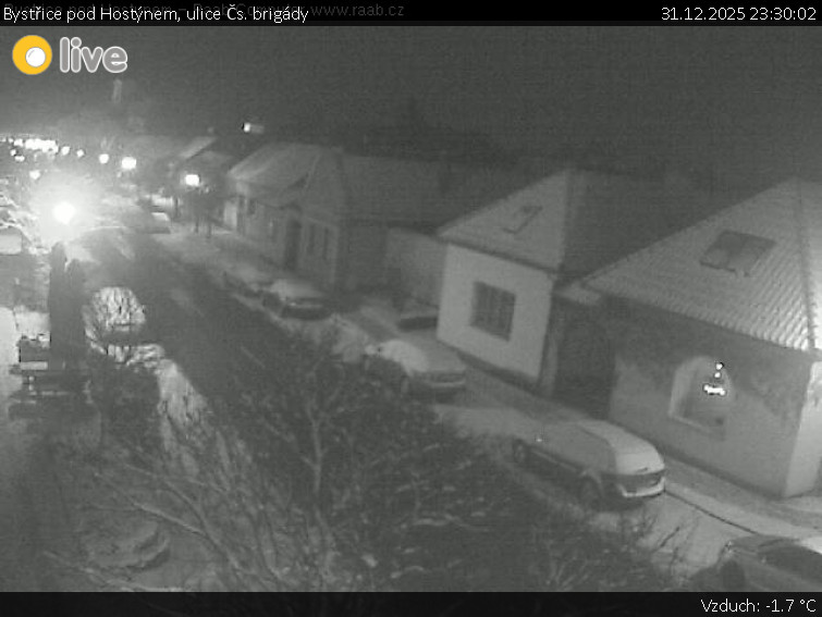 Město Bystřice pod Hostýnem - Bystřice pod Hostýnem, ulice Čs. brigády - 31.12.2025 v 23:30