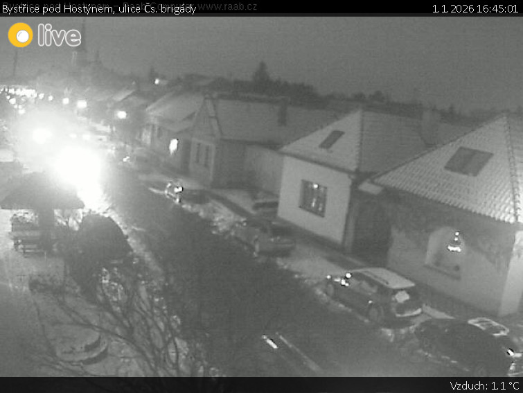 Město Bystřice pod Hostýnem - Bystřice pod Hostýnem, ulice Čs. brigády - 1.1.2026 v 16:45