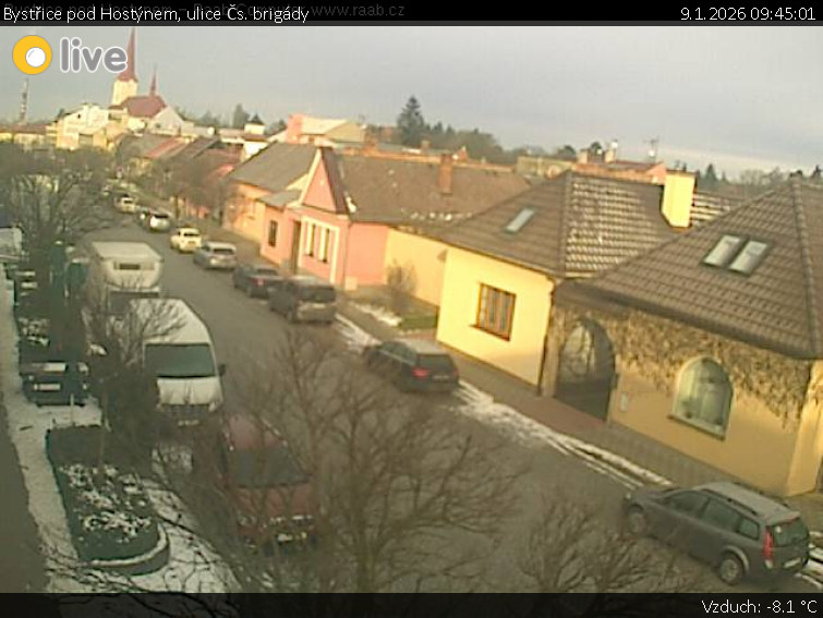 Město Bystřice pod Hostýnem - Bystřice pod Hostýnem, ulice Čs. brigády - 9.1.2026 v 09:45