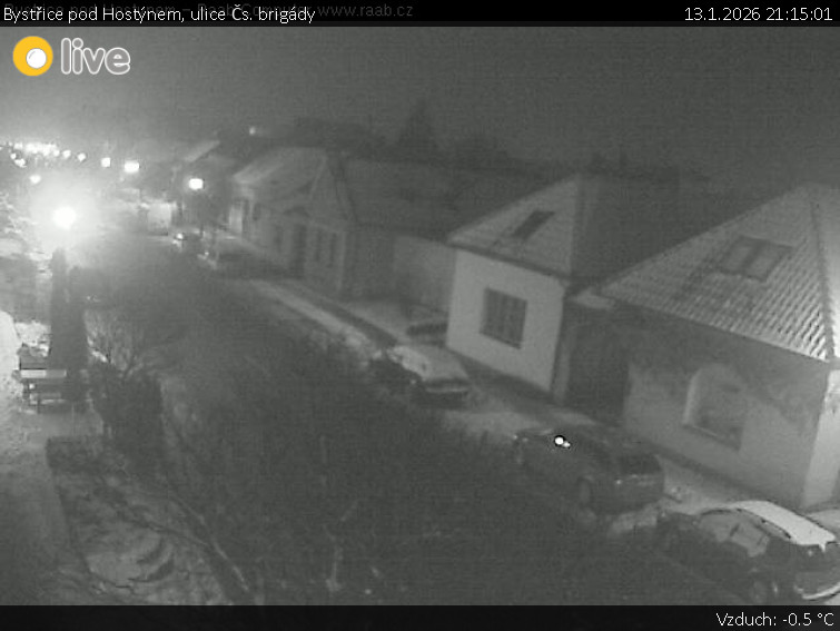 Město Bystřice pod Hostýnem - Bystřice pod Hostýnem, ulice Čs. brigády - 13.1.2026 v 21:15