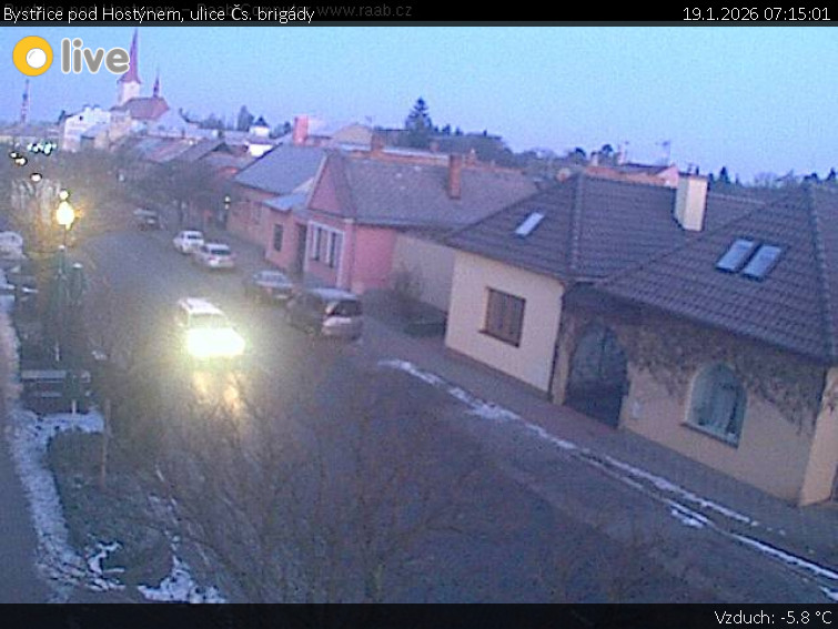 Město Bystřice pod Hostýnem - Bystřice pod Hostýnem, ulice Čs. brigády - 19.1.2026 v 07:15