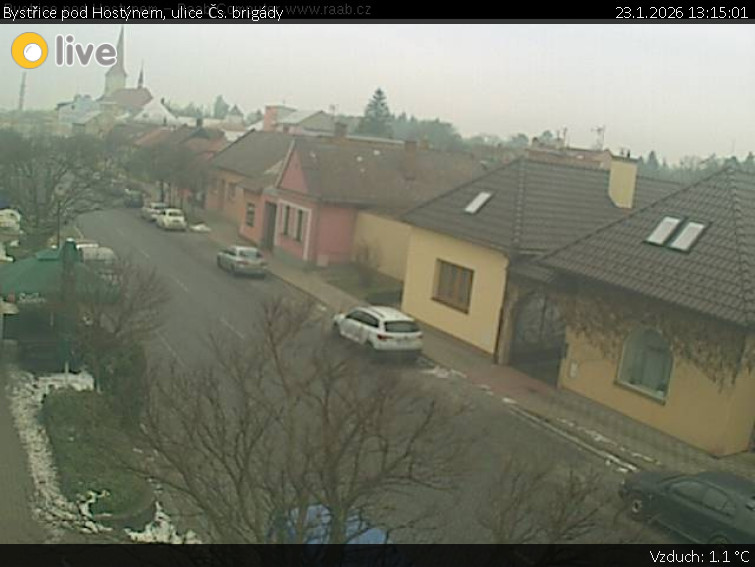 Město Bystřice pod Hostýnem - Bystřice pod Hostýnem, ulice Čs. brigády - 23.1.2026 v 13:15