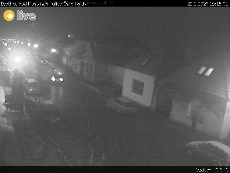 Město Bystřice pod Hostýnem - Bystřice pod Hostýnem, ulice Čs. brigády - 29.1.2026 v 19:15