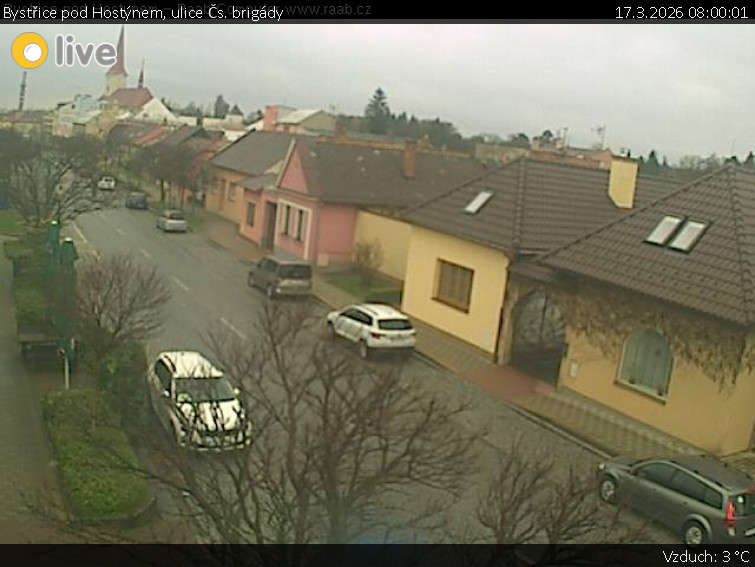 Město Bystřice pod Hostýnem - Bystřice pod Hostýnem, ulice Čs. brigády - 17.3.2026 v 08:00