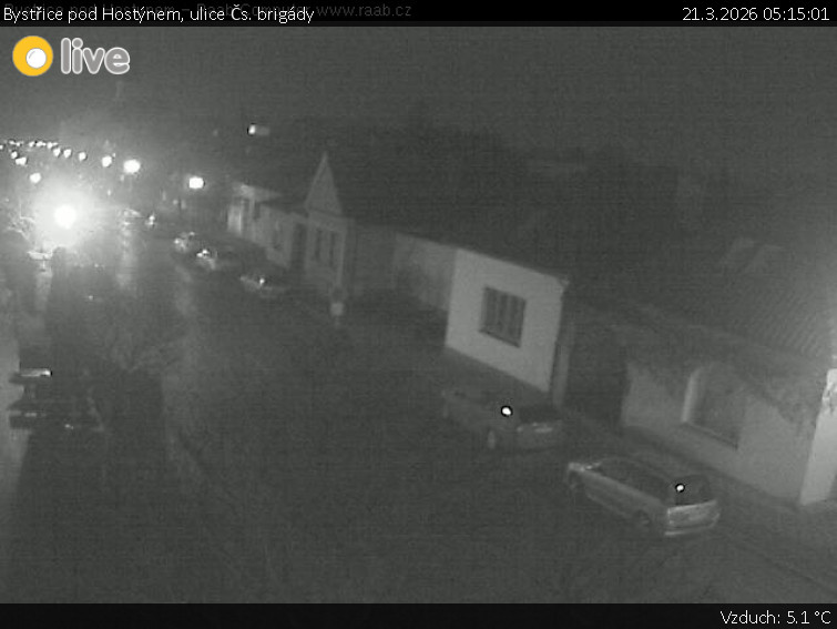 Město Bystřice pod Hostýnem - Bystřice pod Hostýnem, ulice Čs. brigády - 21.3.2026 v 05:15