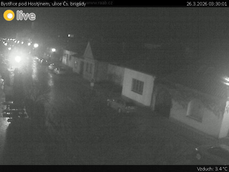 Město Bystřice pod Hostýnem - Bystřice pod Hostýnem, ulice Čs. brigády - 26.3.2026 v 03:30