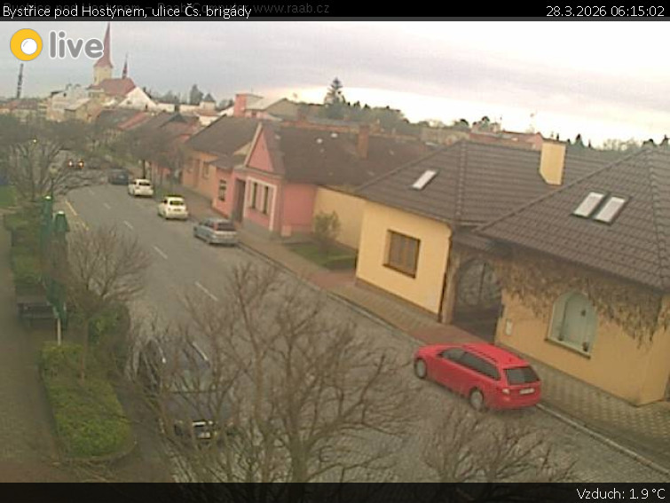 Město Bystřice pod Hostýnem - Bystřice pod Hostýnem, ulice Čs. brigády - 28.3.2026 v 06:15