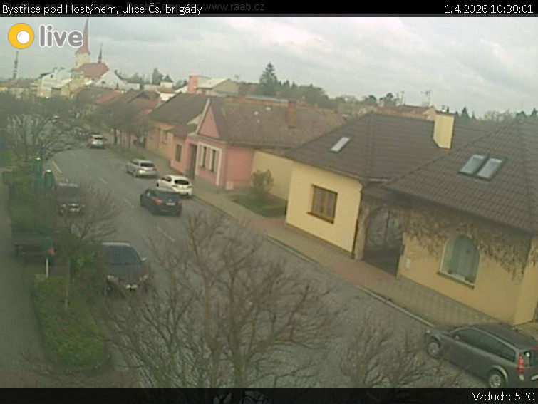 Město Bystřice pod Hostýnem - Bystřice pod Hostýnem, ulice Čs. brigády - 1.4.2026 v 10:30