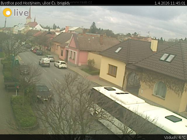 Město Bystřice pod Hostýnem - Bystřice pod Hostýnem, ulice Čs. brigády - 1.4.2026 v 11:45