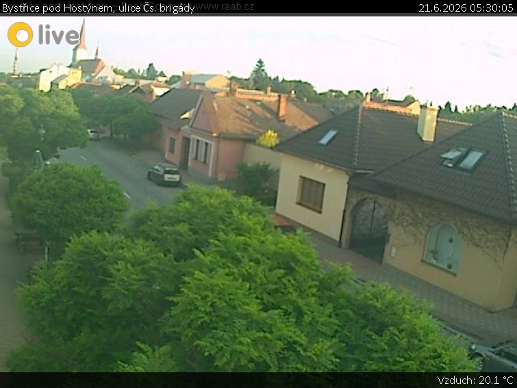 Město Bystřice pod Hostýnem - Bystřice pod Hostýnem, ulice Čs. brigády - 21.6.2026 v 05:30
