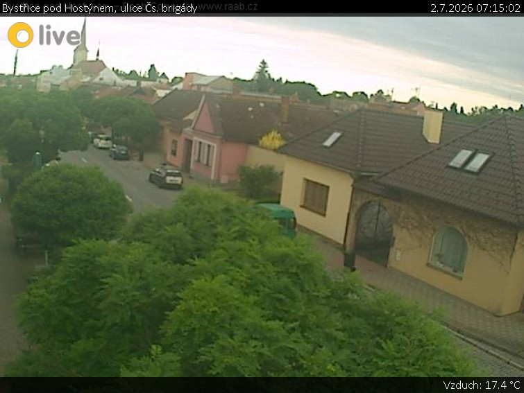 Město Bystřice pod Hostýnem - Bystřice pod Hostýnem, ulice Čs. brigády - 2.7.2026 v 07:15