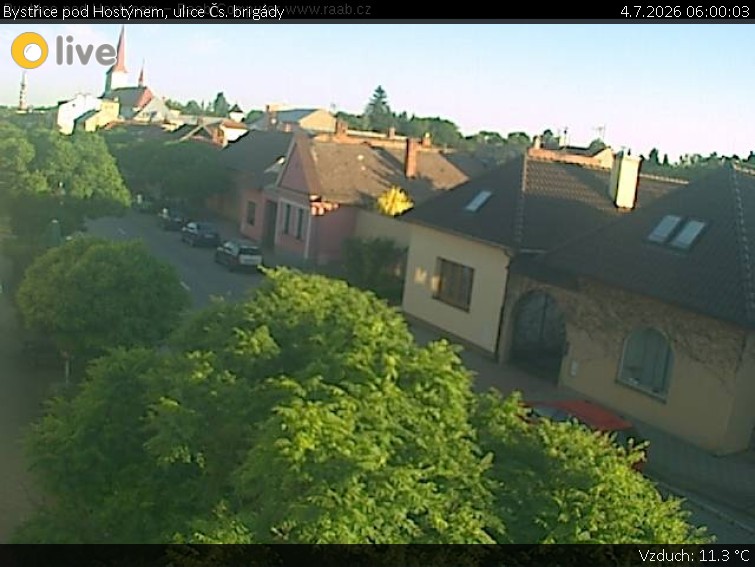Město Bystřice pod Hostýnem - Bystřice pod Hostýnem, ulice Čs. brigády - 4.7.2026 v 06:00