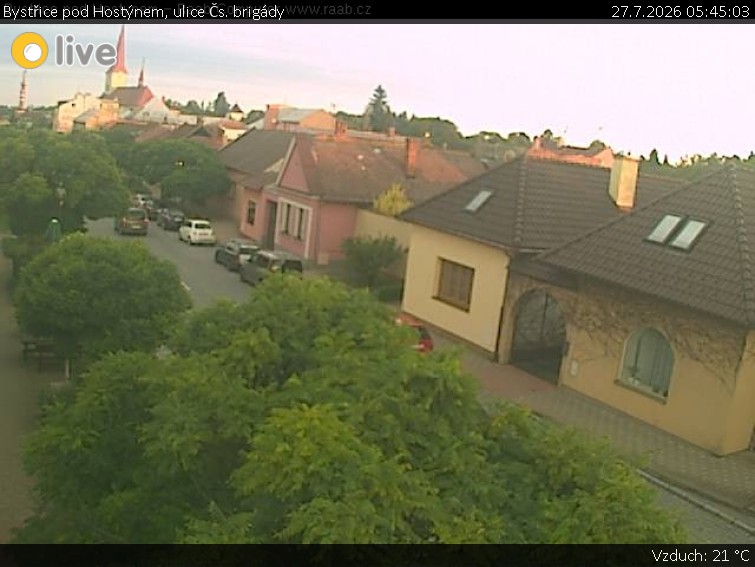 Město Bystřice pod Hostýnem - Bystřice pod Hostýnem, ulice Čs. brigády - 27.7.2026 v 05:45