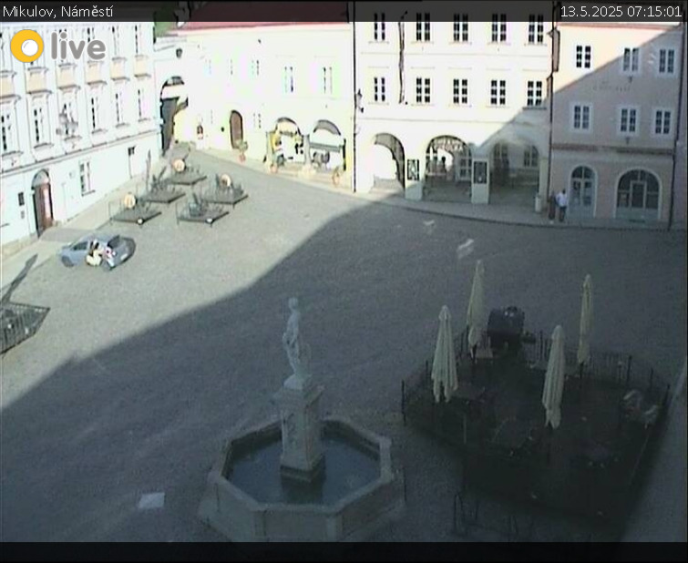 Město Mikulov - Mikulov, Náměstí - 13.5.2025 v 07:15 Město Mikulov - Mikulov, Náměstí - 13.5.2025 v 07:15