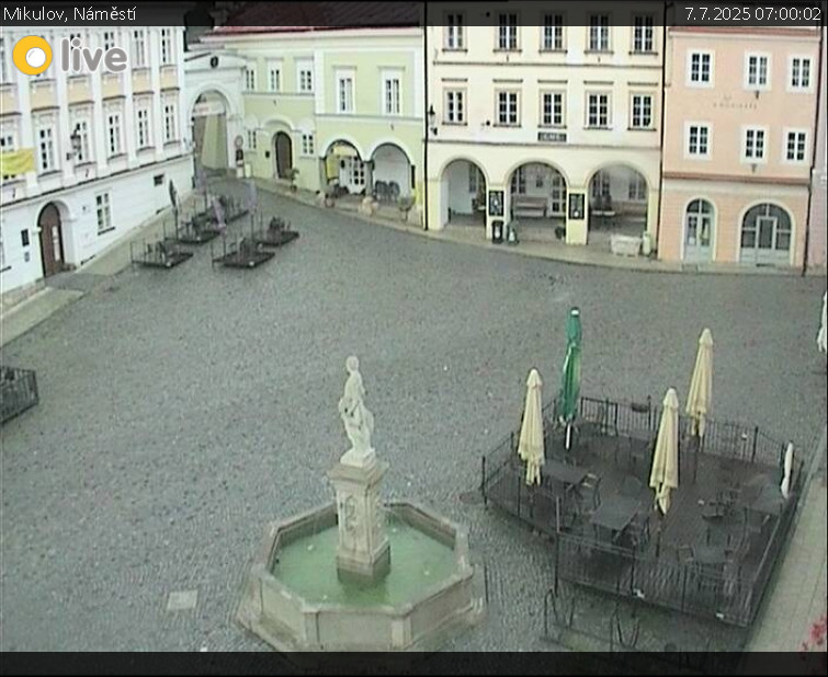 Město Mikulov - Mikulov, Náměstí - 7.7.2025 v 07:00 Město Mikulov - Mikulov, Náměstí - 7.7.2025 v 07:00