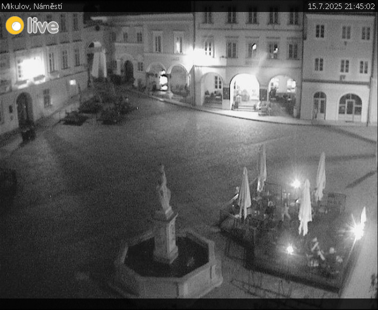 Město Mikulov - Mikulov, Náměstí - 15.7.2025 v 21:45 Město Mikulov - Mikulov, Náměstí - 15.7.2025 v 21:45