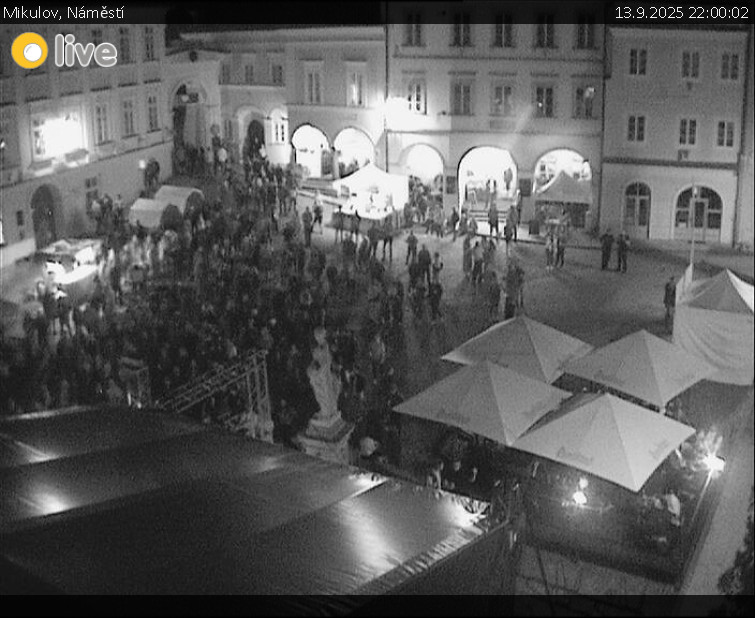 Město Mikulov - Mikulov, Náměstí - 13.9.2025 v 22:00 Město Mikulov - Mikulov, Náměstí - 13.9.2025 v 22:00