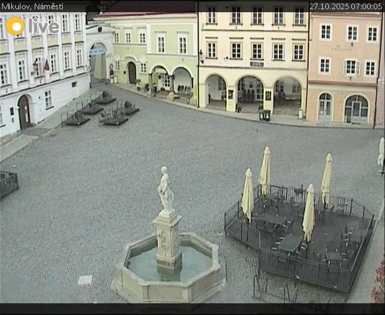 Město Mikulov - Mikulov, Náměstí - 27.10.2025 v 07:00 Město Mikulov - Mikulov, Náměstí - 27.10.2025 v 07:00
