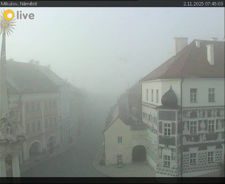 Město Mikulov - Mikulov, Náměstí - 2.11.2025 v 07:45 Město Mikulov - Mikulov, Náměstí - 2.11.2025 v 07:45