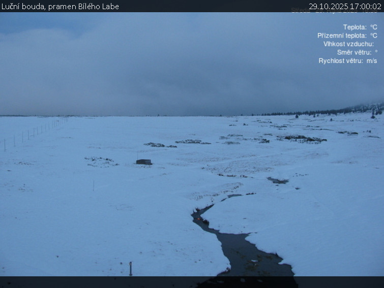 Luční bouda - Luční bouda, pramen Bílého Labe - 29.10.2025 v 17:00 Luční bouda - Luční bouda, pramen Bílého Labe - 29.10.2025 v 17:00