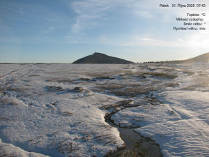 Luční bouda - Luční bouda, pramen Bílého Labe - 31.10.2025 v 07:45 Luční bouda - Luční bouda, pramen Bílého Labe - 31.10.2025 v 07:45