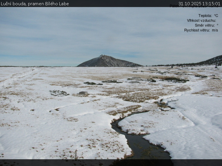 Luční bouda - Luční bouda, pramen Bílého Labe - 31.10.2025 v 13:15 Luční bouda - Luční bouda, pramen Bílého Labe - 31.10.2025 v 13:15