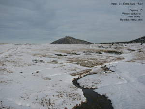 Luční bouda - Luční bouda, pramen Bílého Labe - 31.10.2025 v 14:45 Luční bouda - Luční bouda, pramen Bílého Labe - 31.10.2025 v 14:45