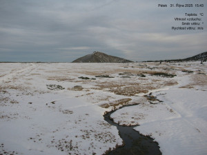 Luční bouda - Luční bouda, pramen Bílého Labe - 31.10.2025 v 15:45 Luční bouda - Luční bouda, pramen Bílého Labe - 31.10.2025 v 15:45