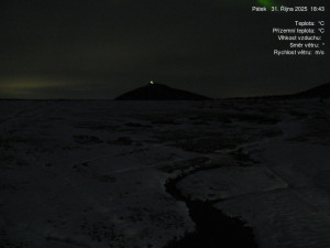 Luční bouda - Luční bouda, pramen Bílého Labe - 31.10.2025 v 18:45 Luční bouda - Luční bouda, pramen Bílého Labe - 31.10.2025 v 18:45