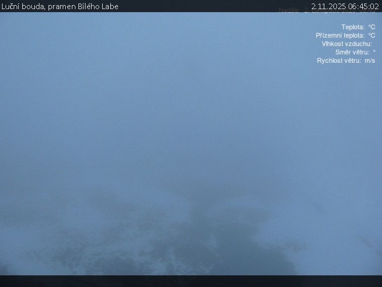 Luční bouda - Luční bouda, pramen Bílého Labe - 2.11.2025 v 06:45 Luční bouda - Luční bouda, pramen Bílého Labe - 2.11.2025 v 06:45
